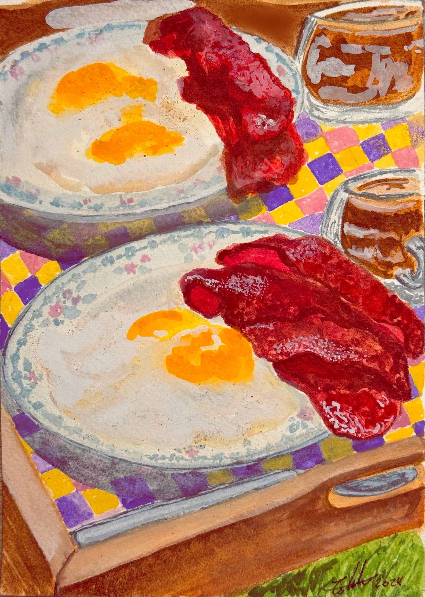 Breakfast in The Garden (Fine Art Prints)