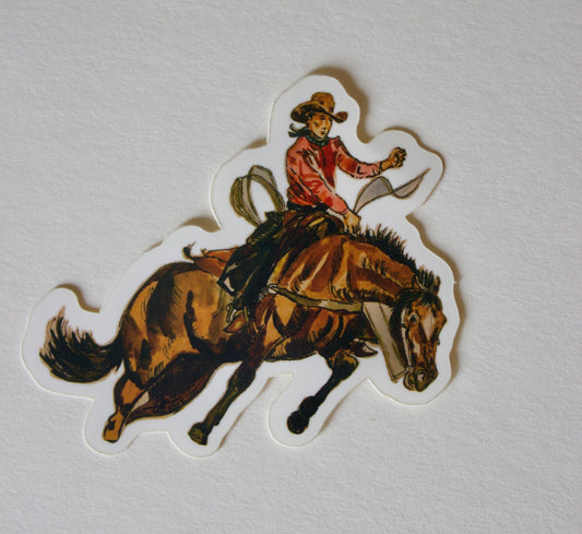 Bucking Horse Sticker Art