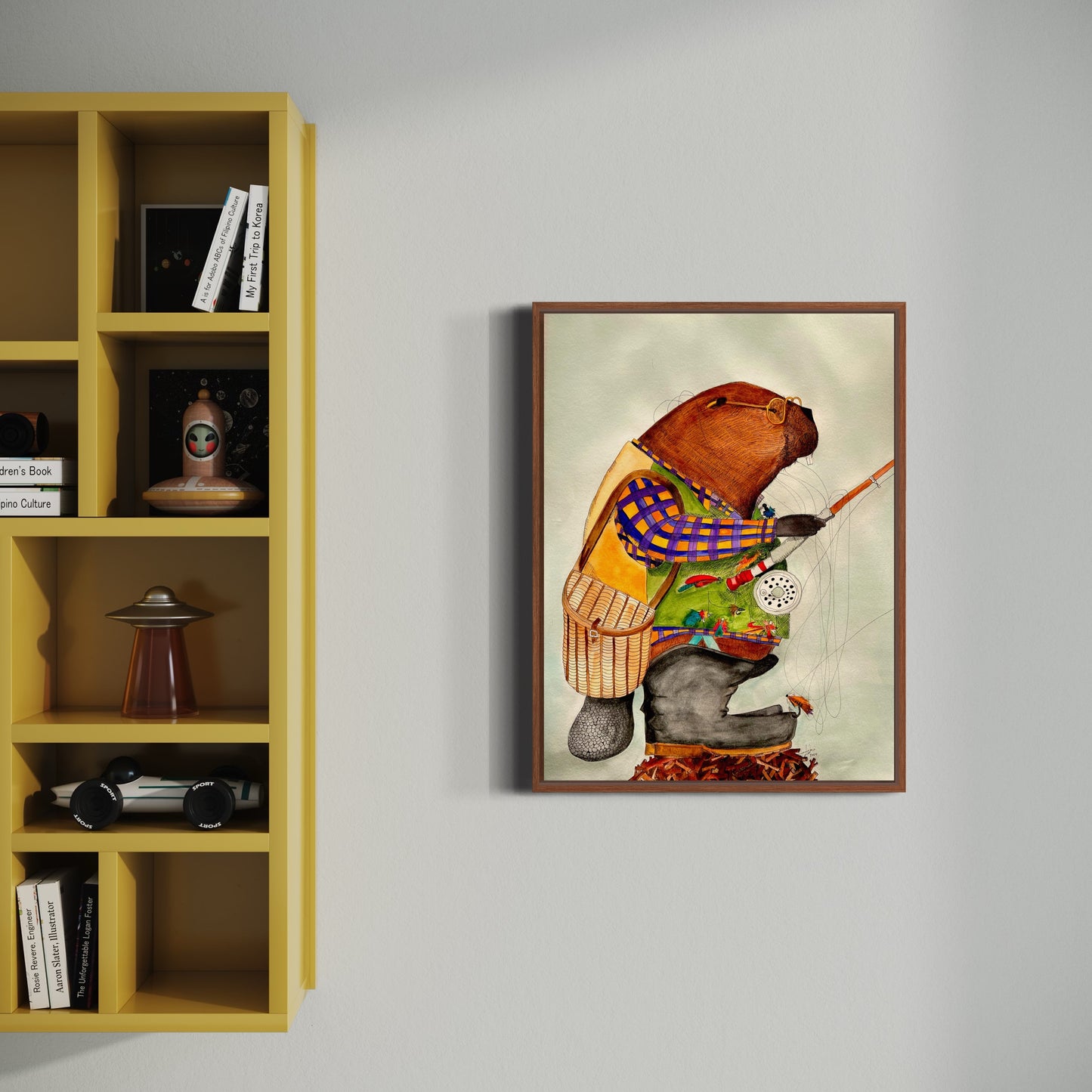 “Bernard The Beaver” Poster Print