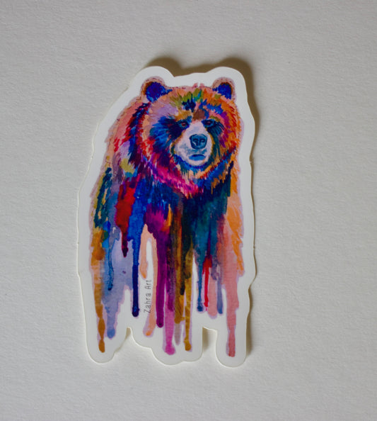 Montana Bear Sticker Art