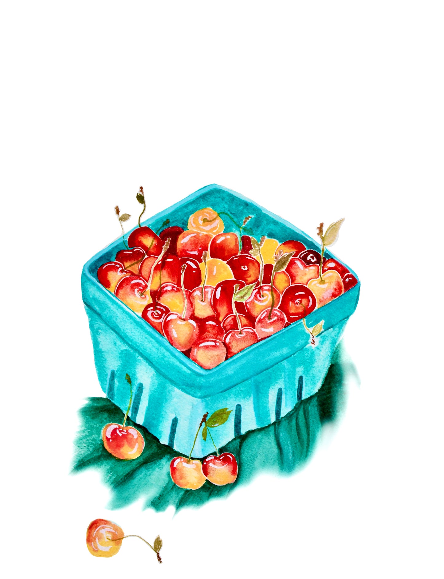 Cherry Basket Sticker