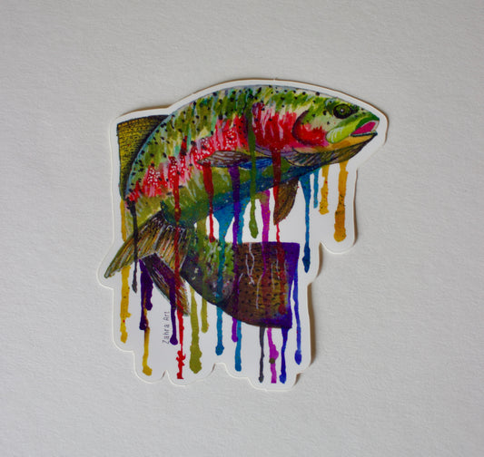 Rainbow Trout Sticker Art