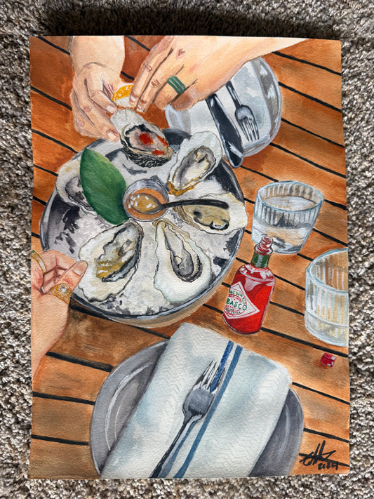 “On The Half Shell” Oysters (Fine Art Print)