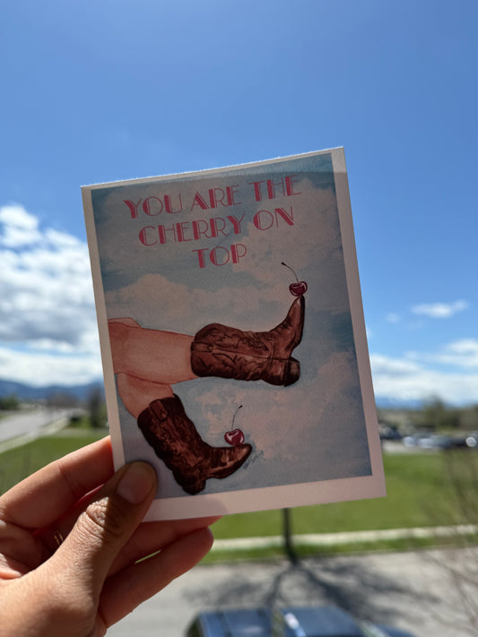 “You Are The Cherry On Top” Greeting Card